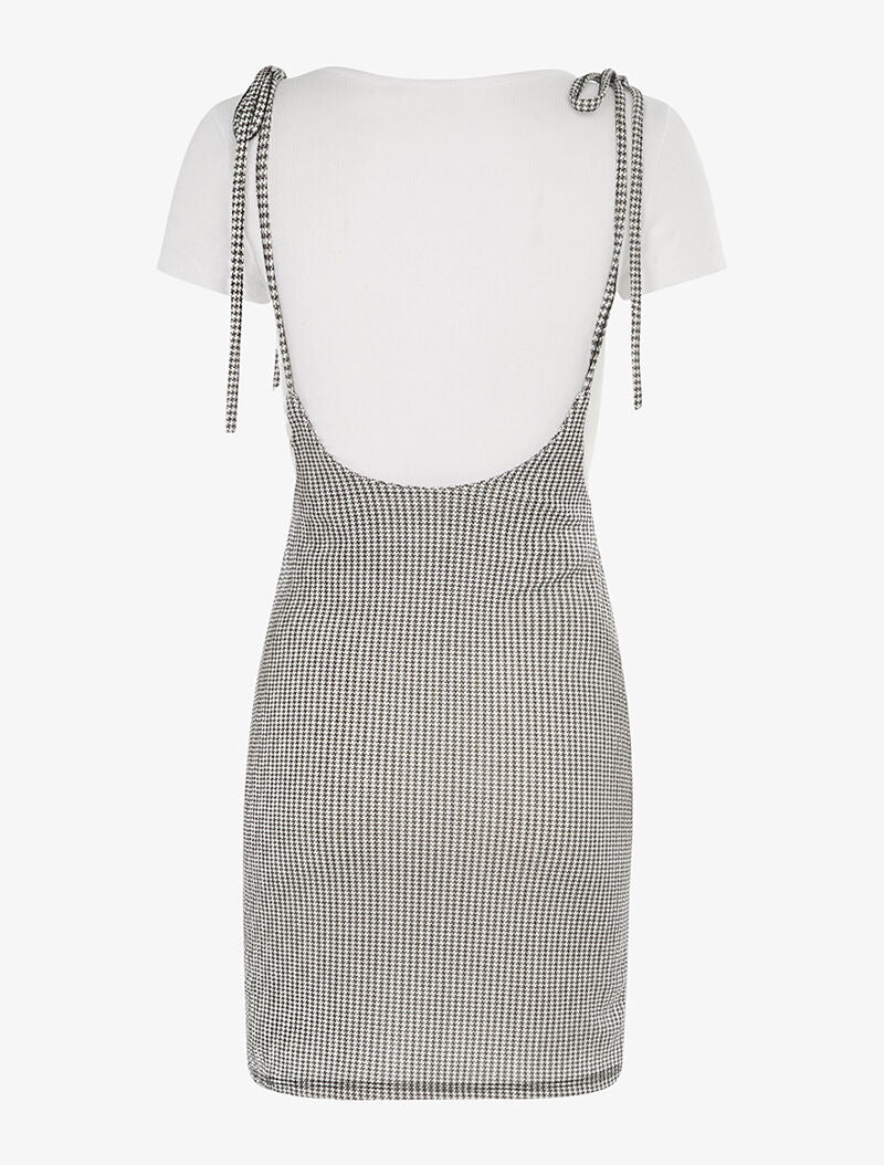 Tunique à imprimé et t-shirt côtelé - blanc - 2