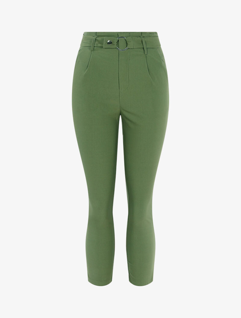 Effen 7/8 broek - kaki