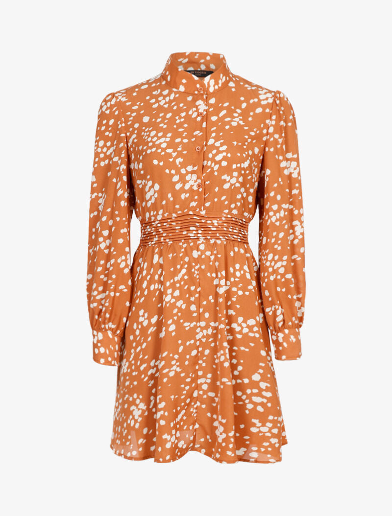Robe à effet tâcheté - rouille - 3