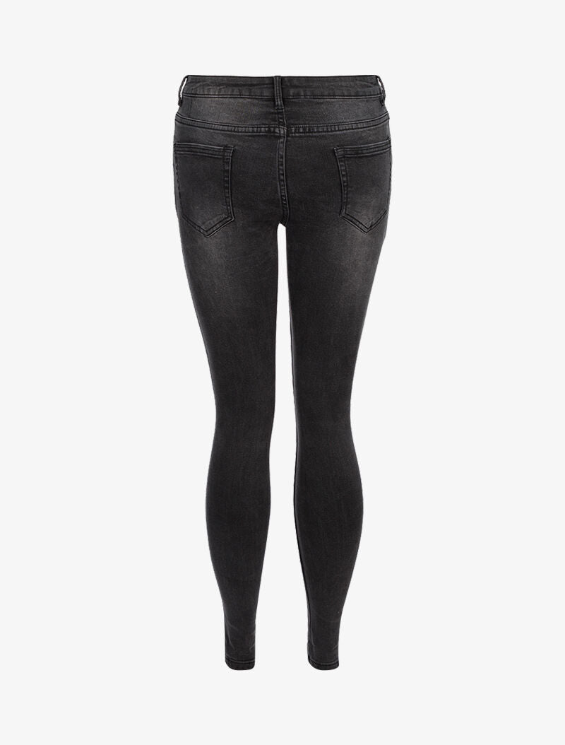 Jean skinny légèrement blanchi - noir - 3