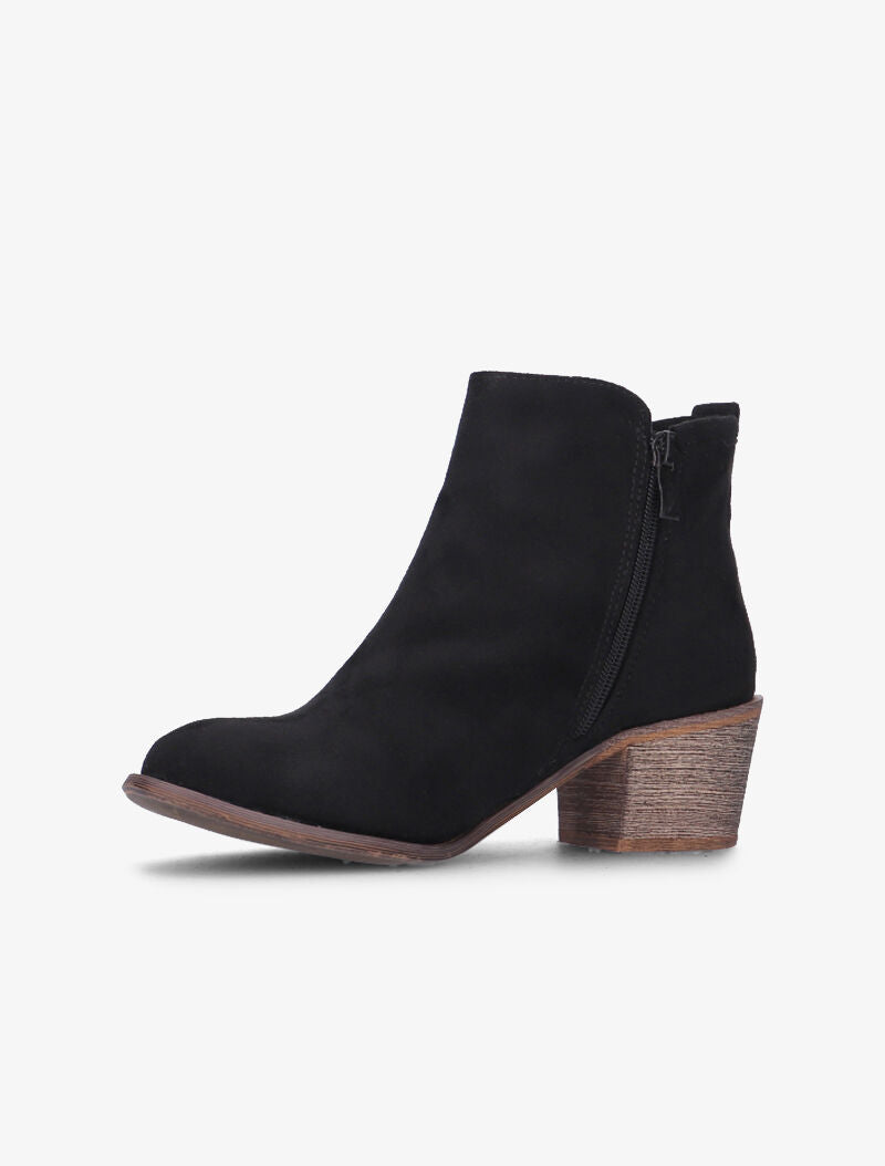 Bottines brodées style bohème - noir - 3