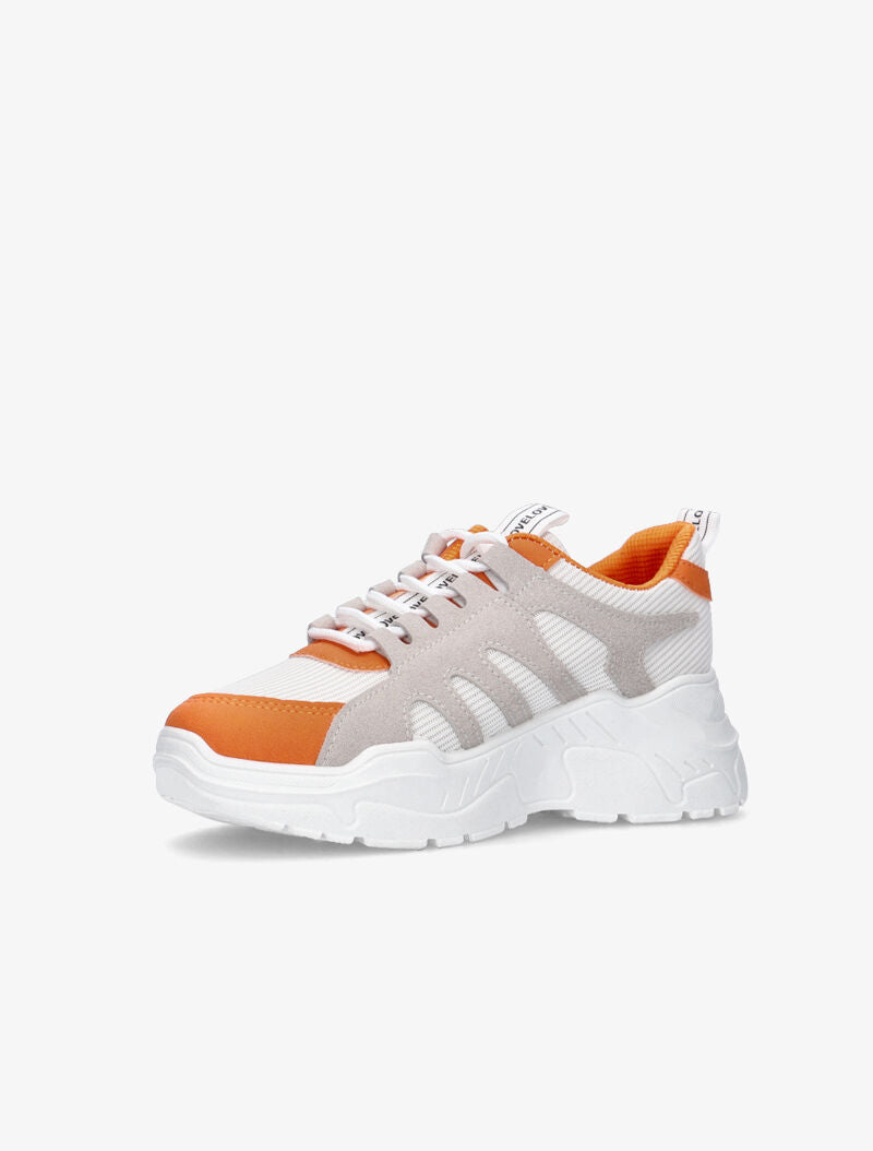 Sneakers à détails colorés - orange - 3
