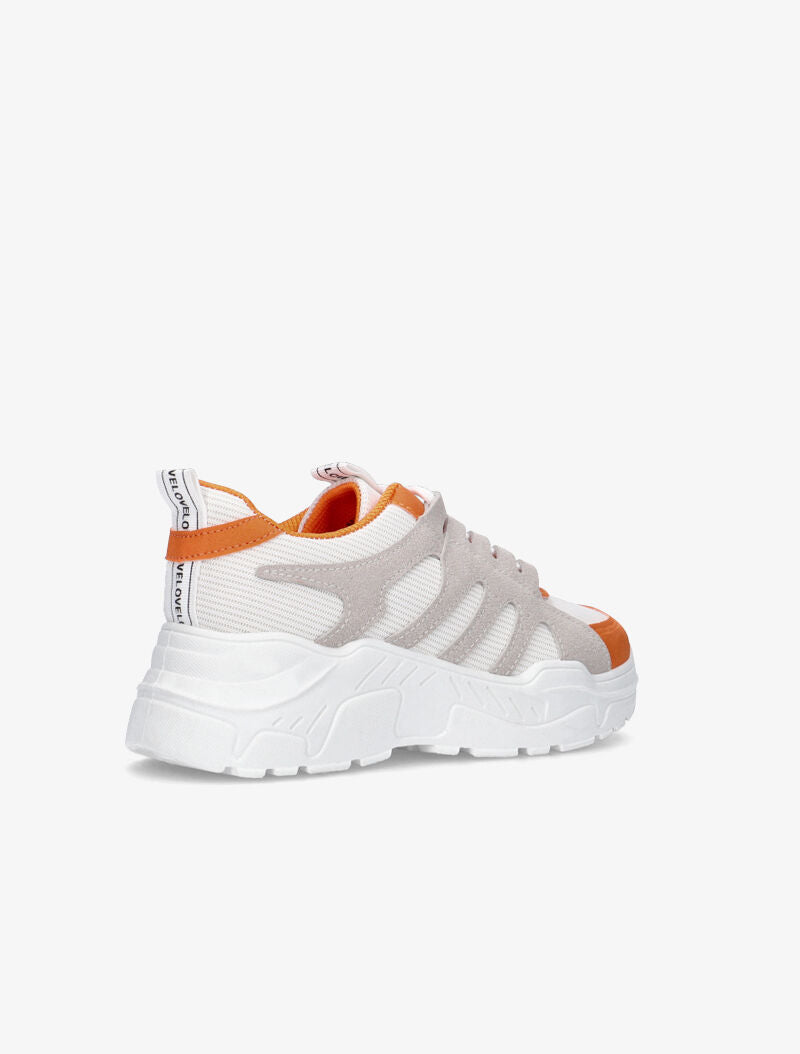 Sneakers à détails colorés - orange - 4