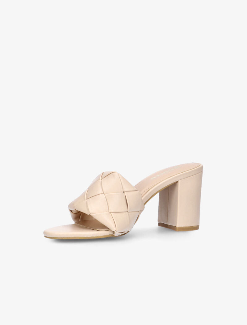 Mules à ganses tressées - beige - 3