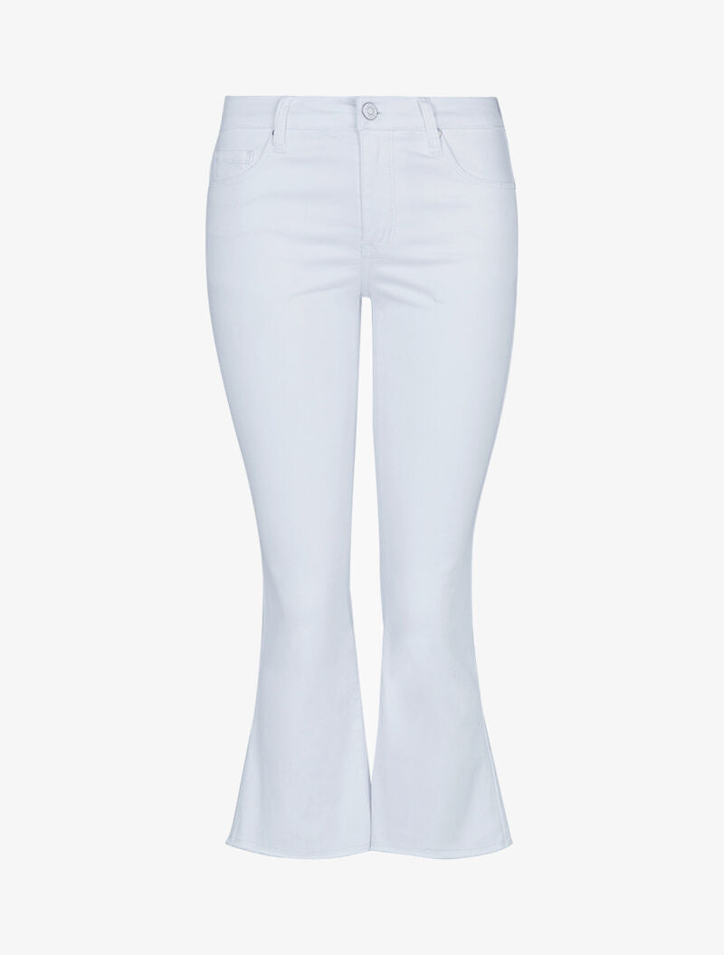 Jean 7/8 met rafelige randen - wit