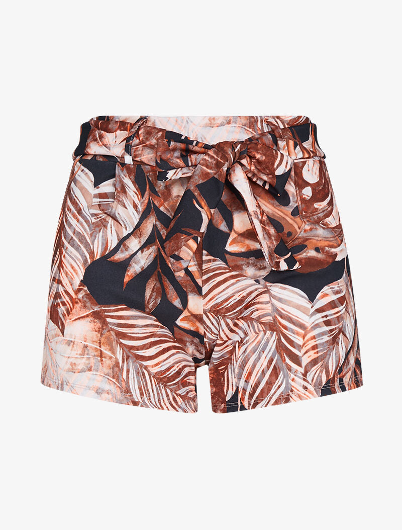 Short extra court à imprimé tropical - noir - 1