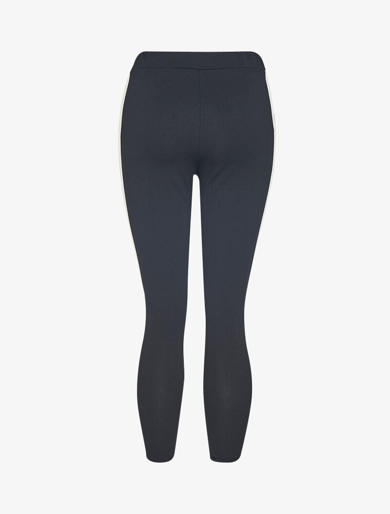 7/8 broek met iriserende banden - zwart/or