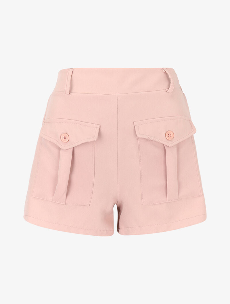 Mini short à grandes poches - rose - 3