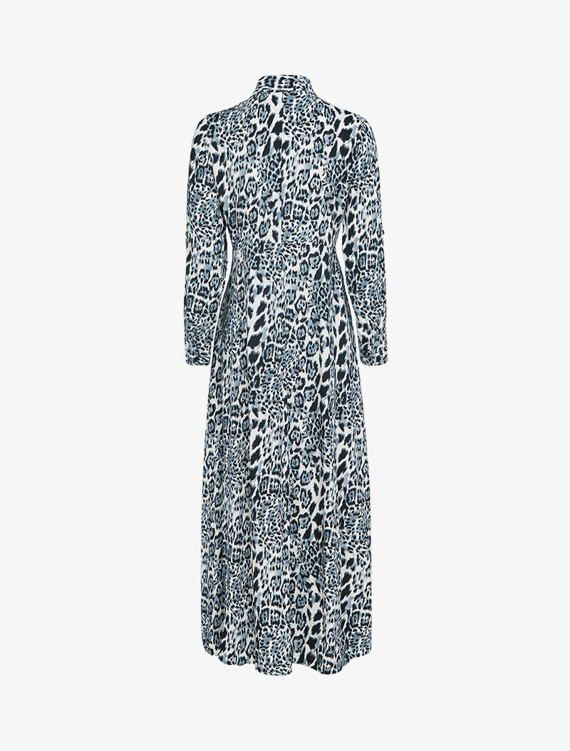 Robe chemise à imprimé animal - gris foncé - 3