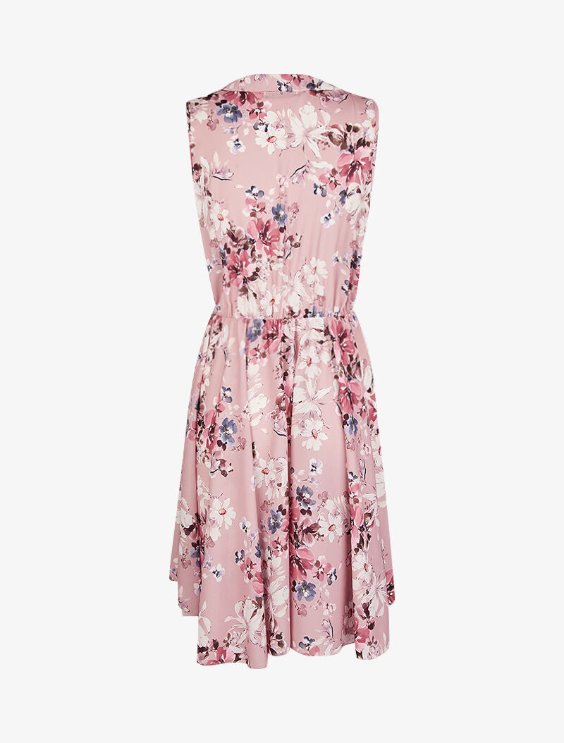 Robe légère et patineuse à petits carreaux - rose - 2