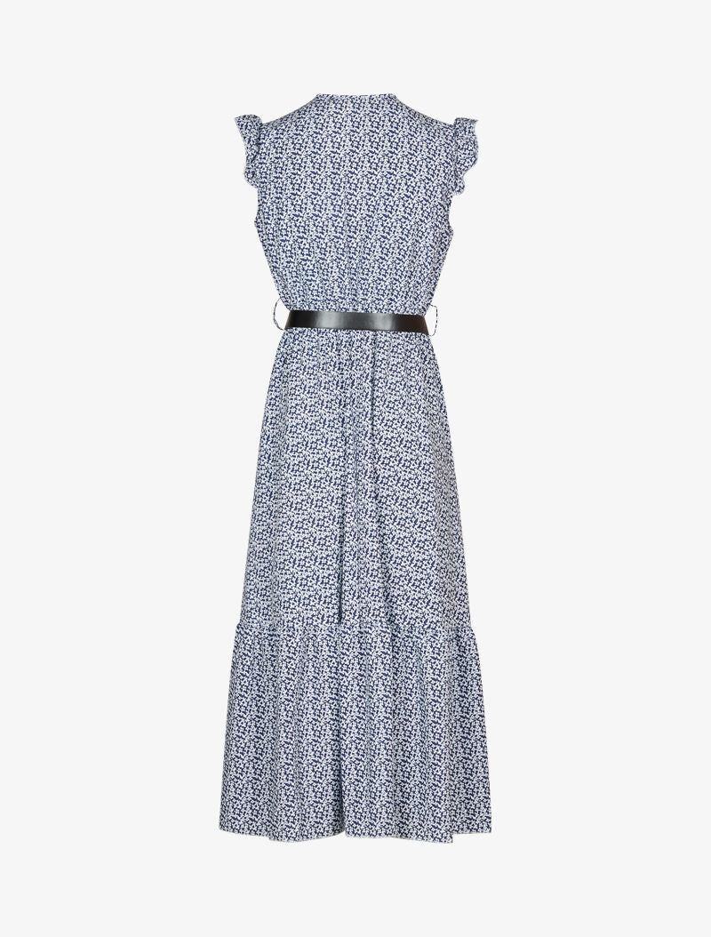 Robe cache coeur imprimé jonquille - marine - 2