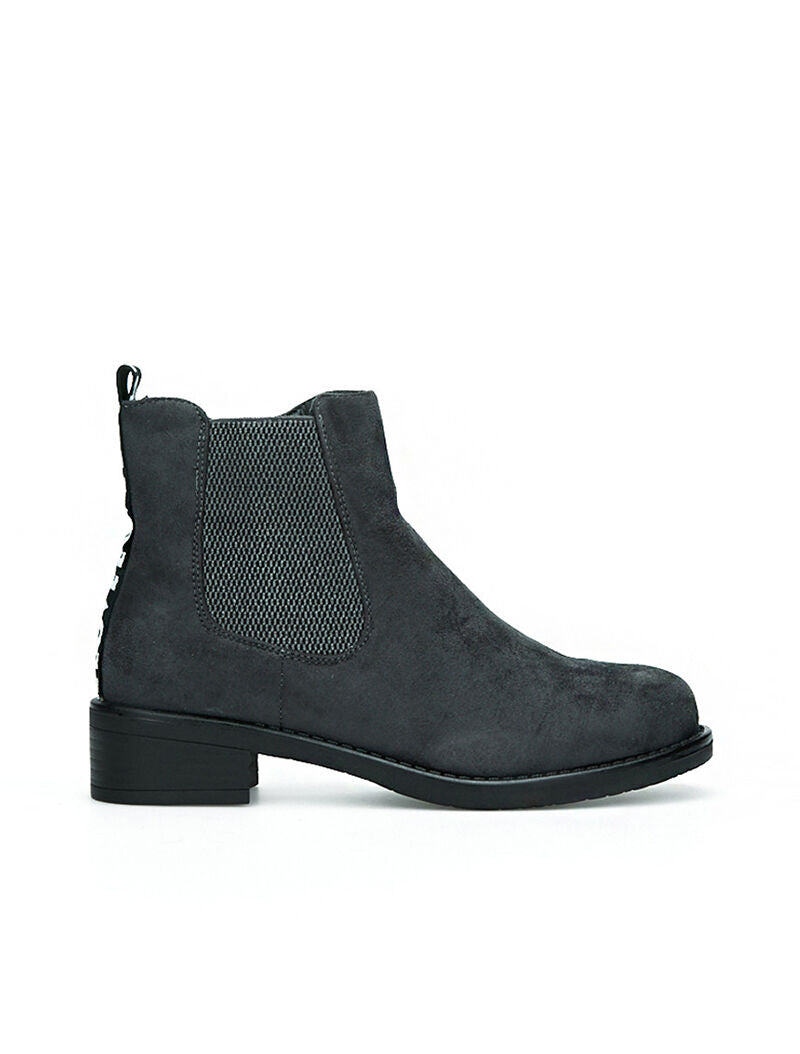 Boots suédine love - anthracite - 1