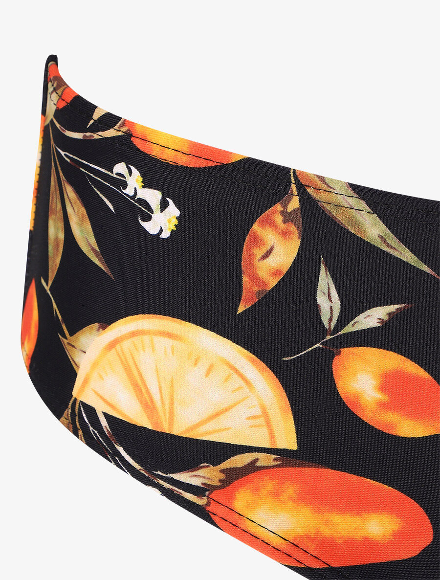 Bikini à imprimé citrons - Noir - 3