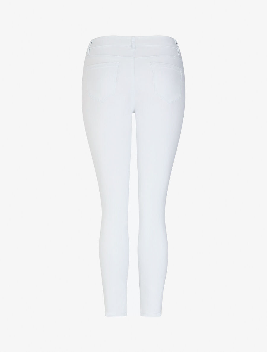 Jean skinny uni taille haute - Blanc - 2
