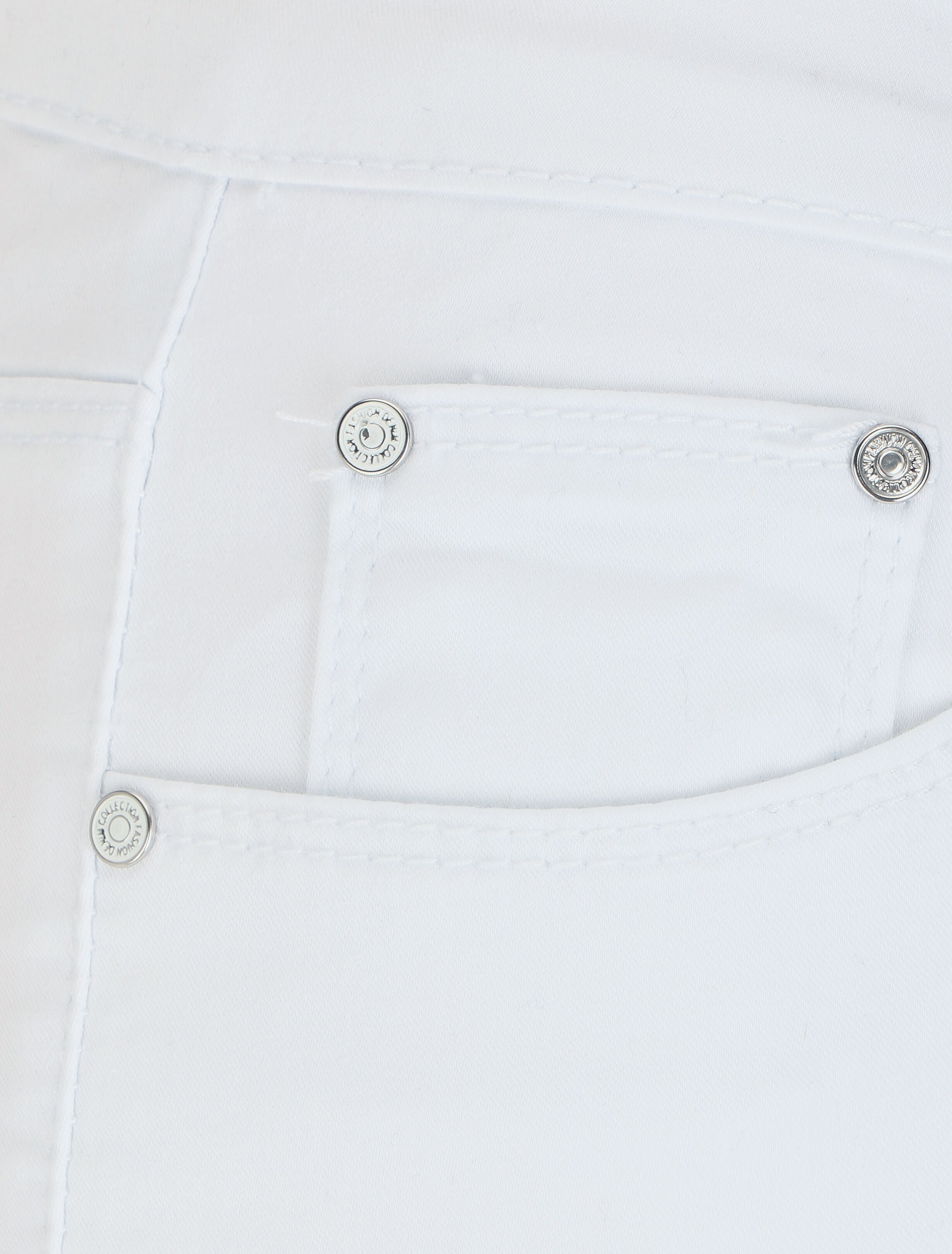 Jean skinny uni taille haute - Blanc - 3