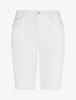 Bermuda slim taille haute - Blanc - 1
