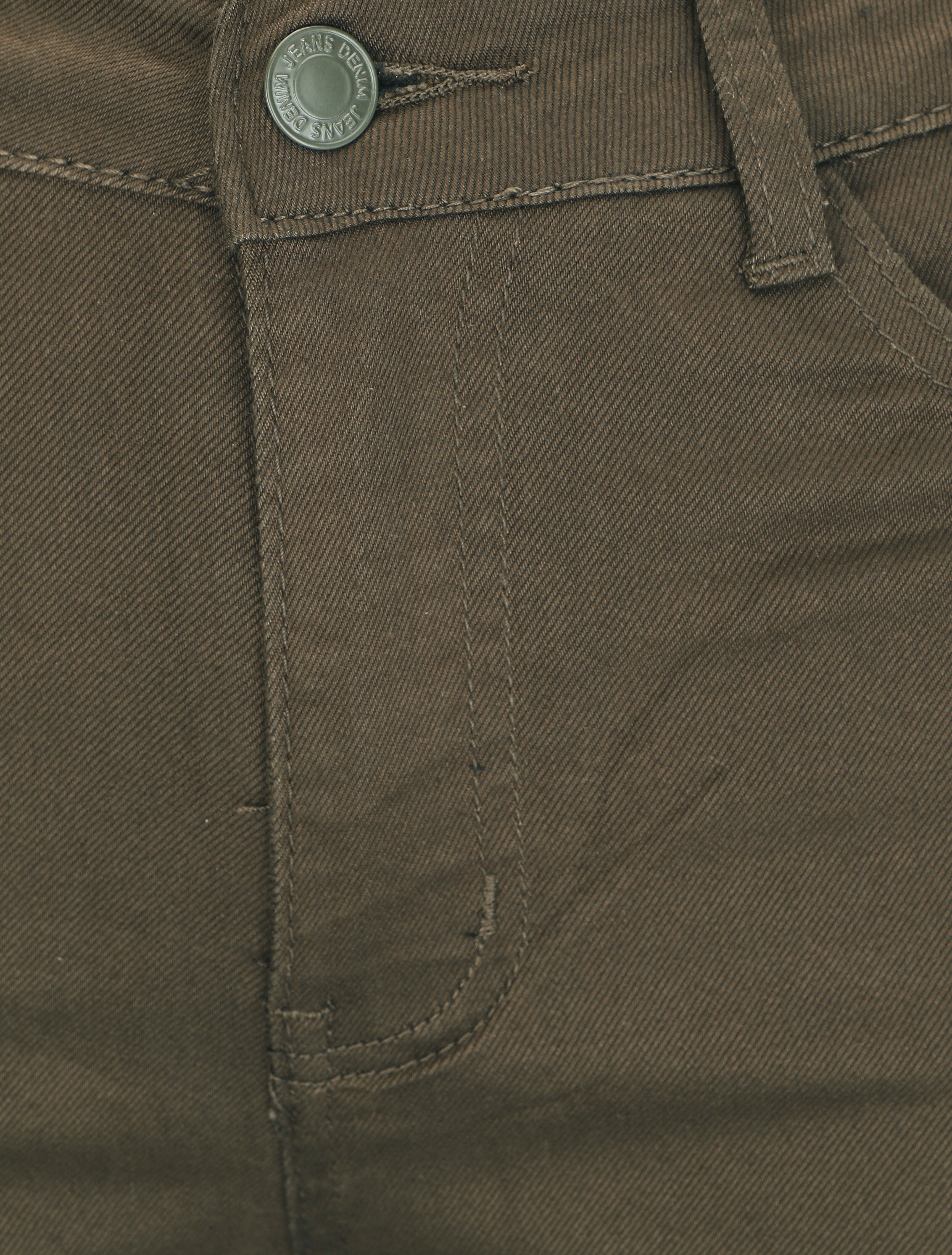 Jean uni taille standard coupe flare - Kaki - 3