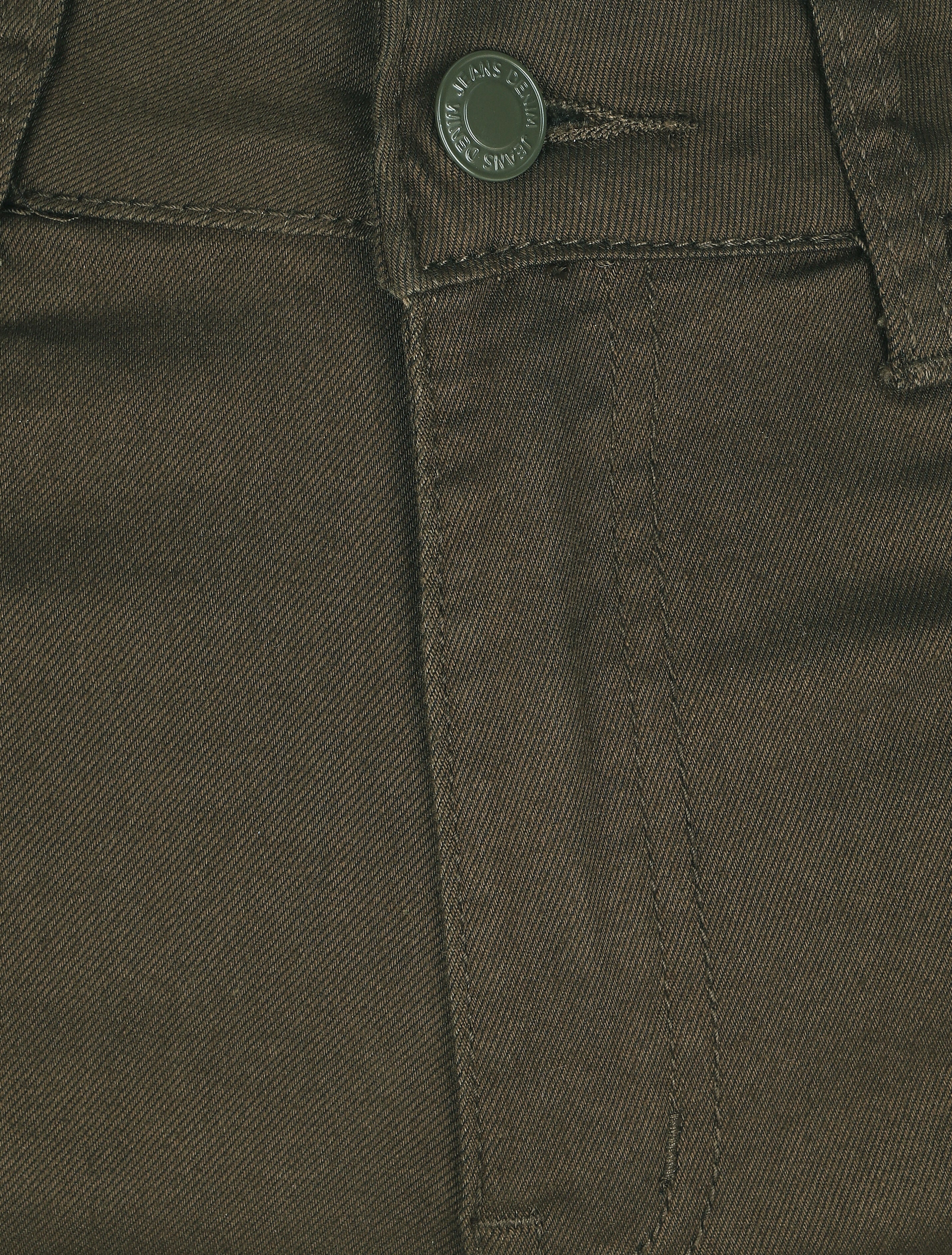 Jean droite taille haute uni - Kaki - 3