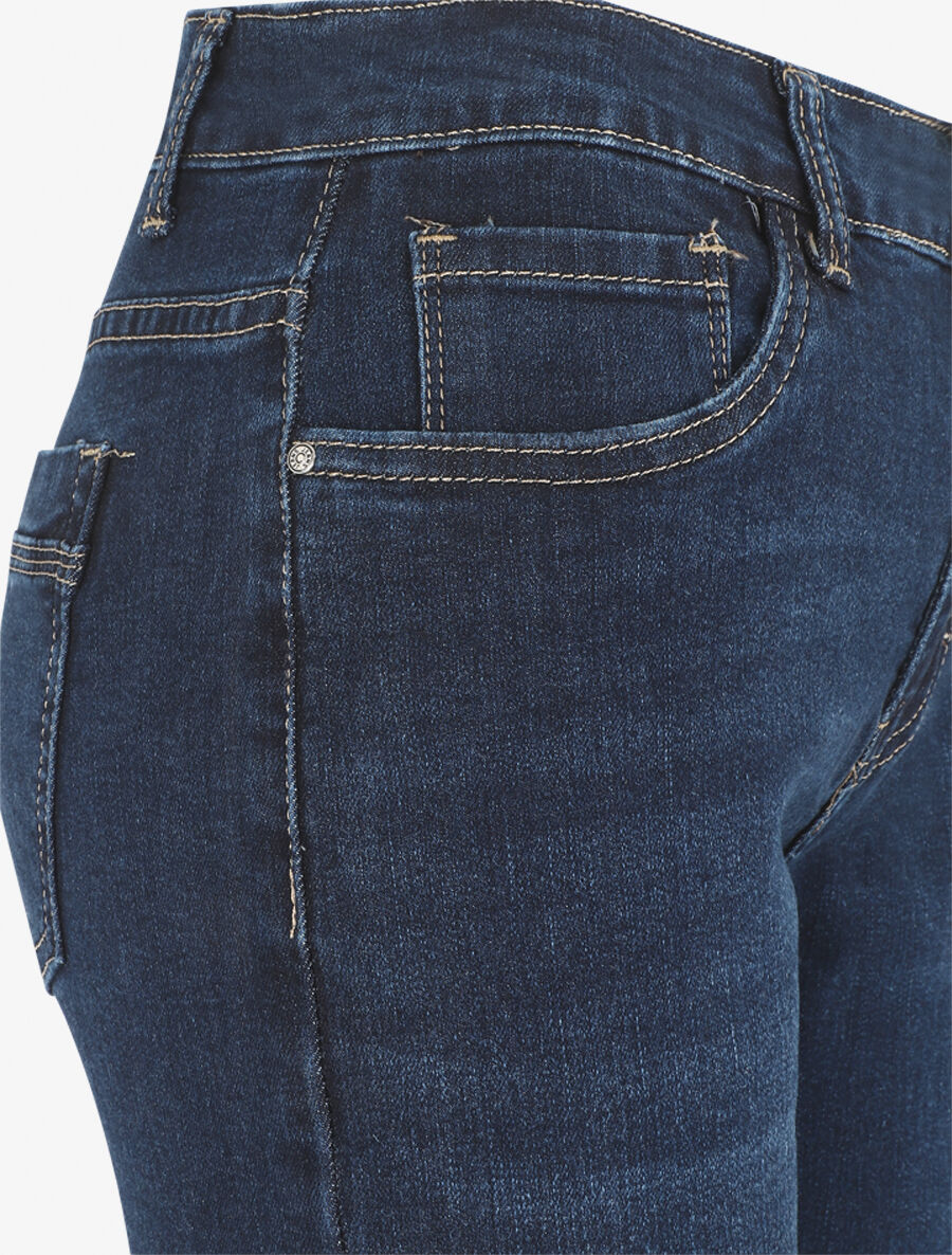 Jean droit grande taille taille standard - Bleu brut - 3