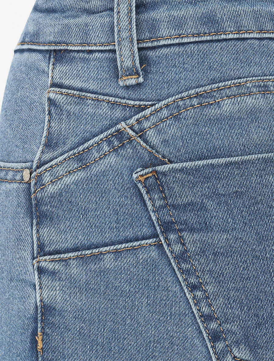 Jean skinny push up taille haute - Bleu - 3