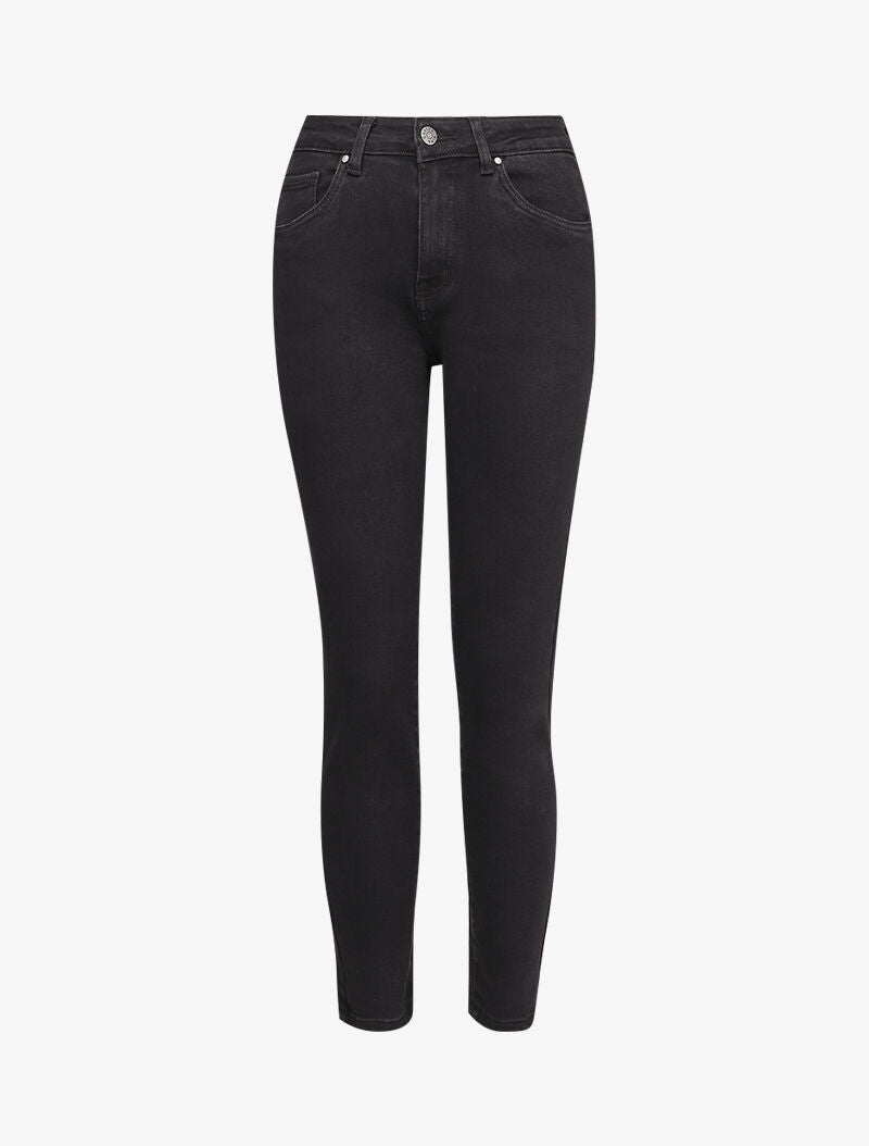 Jean mom taille standard - Noir - 4