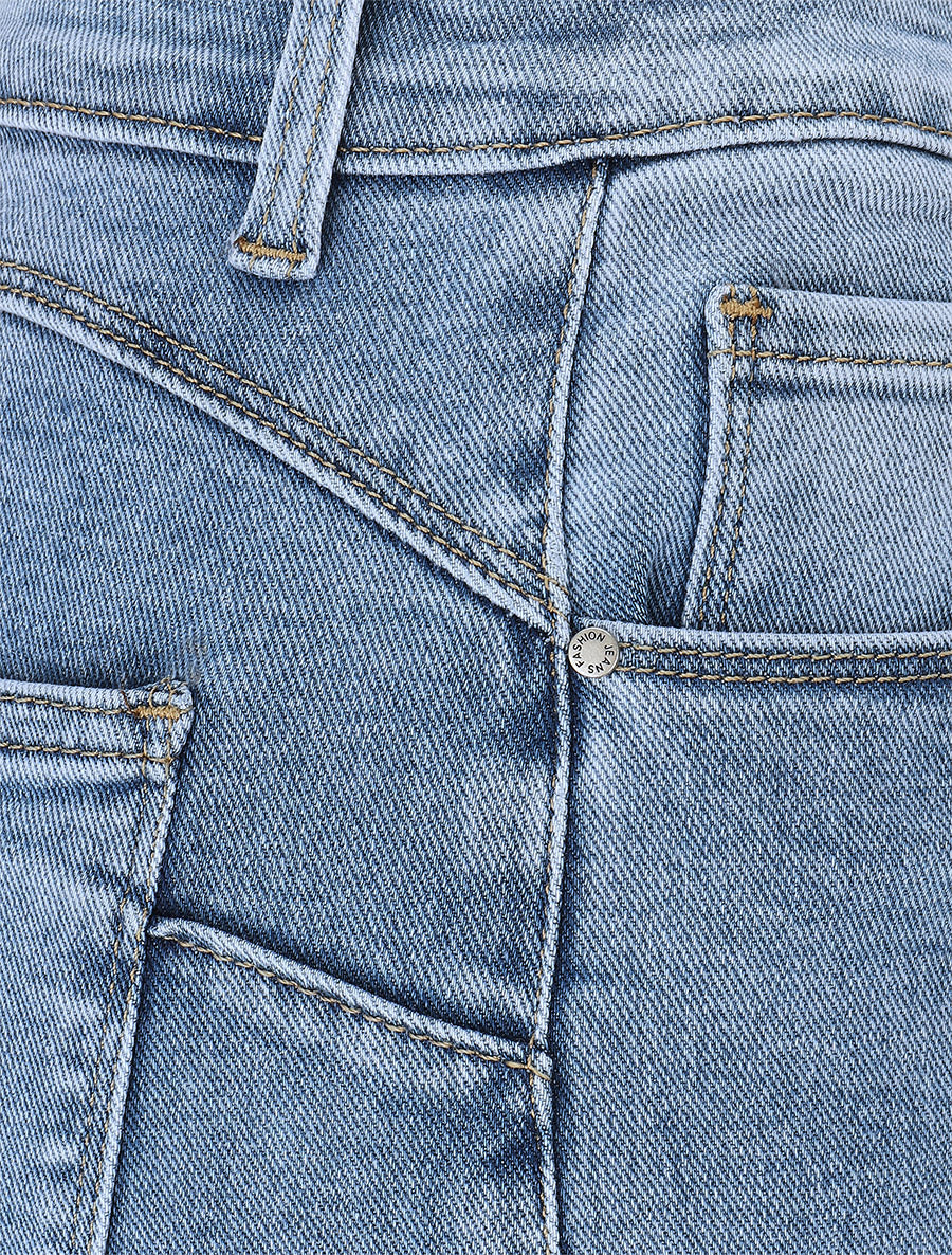 Jean push up droit taille standard - Bleu - 3