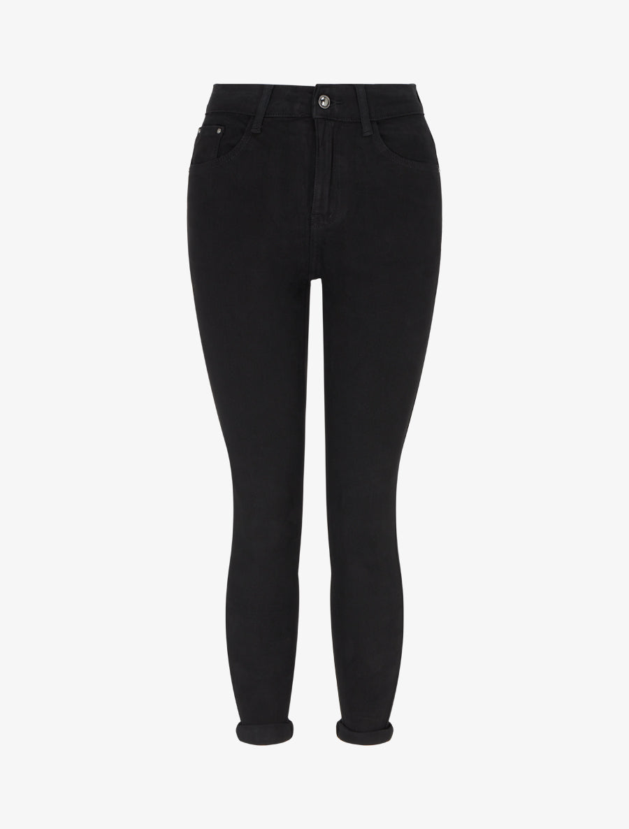 Jean skinny taille standard - Noir - 1