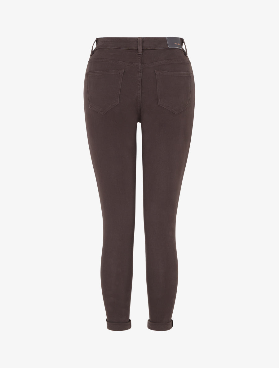 Jean skinny taille standard - Marron foncé - 2