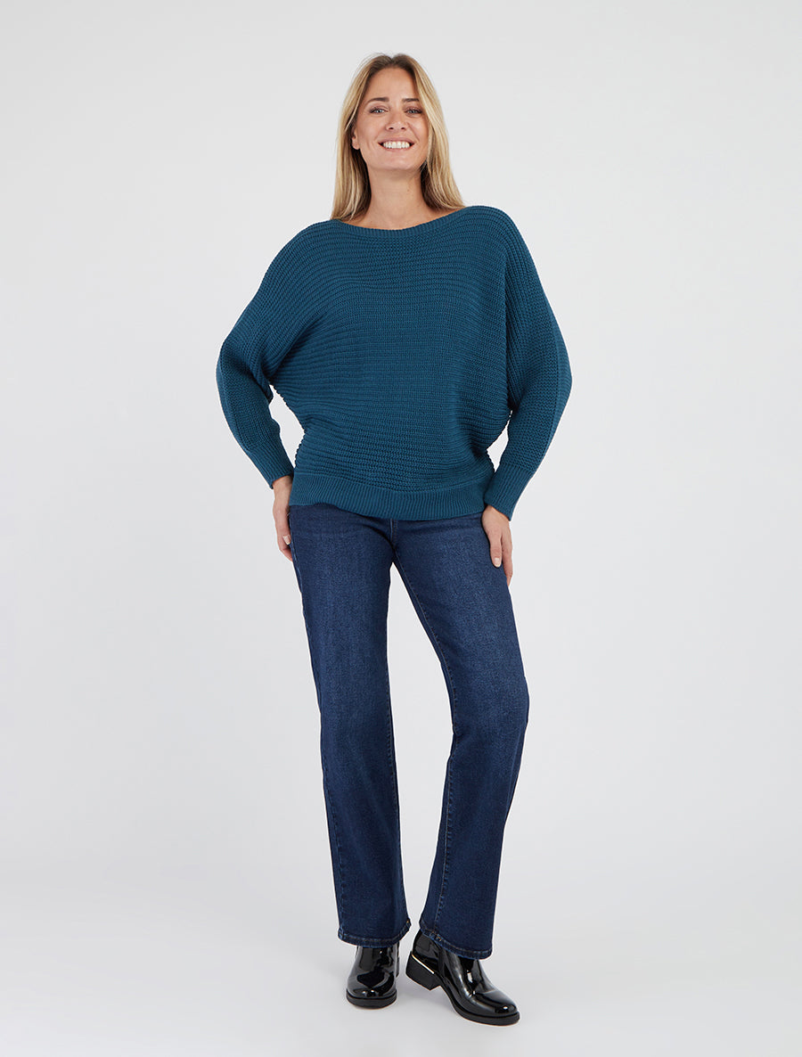 Recht gesneden gebleekte jeans - Blauw