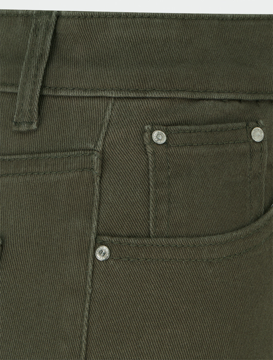 Jean mom taille haute - Kaki - 3