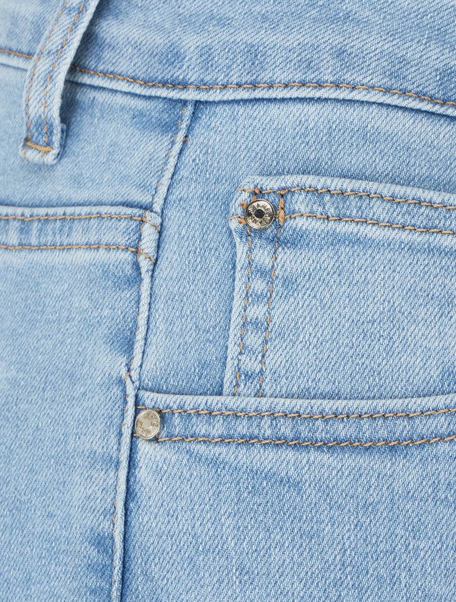 Bermuda ample à taille haute - Bleu - 3