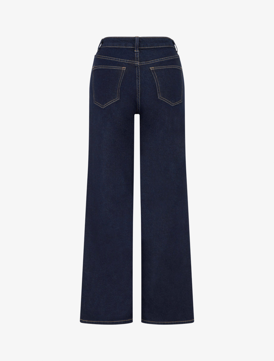 Jean stretch coupe ample - Bleu brut - 2