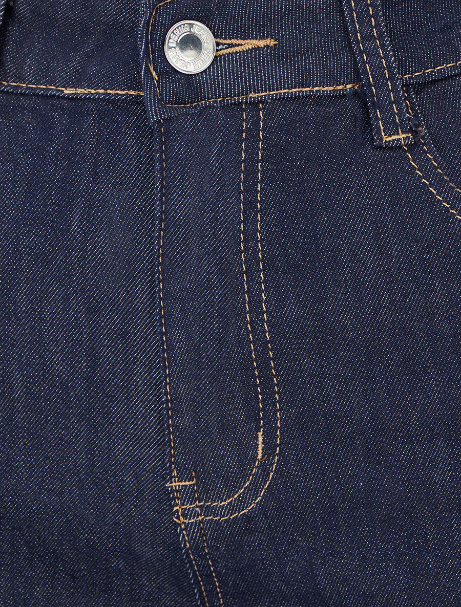 Jean wide leg grande taille - Bleu brut - 3