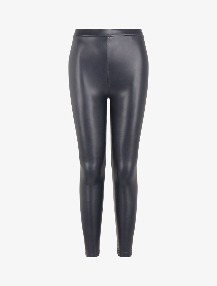 Legging ultra skinny en simili - Marine - 1