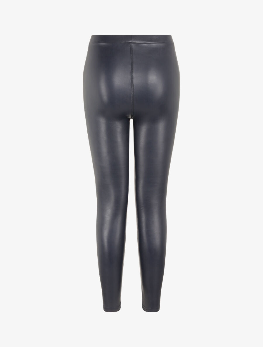 Legging ultra skinny en simili - Marine - 2
