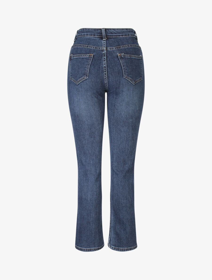 Jean bootcut à taille standard - Bleu - 2