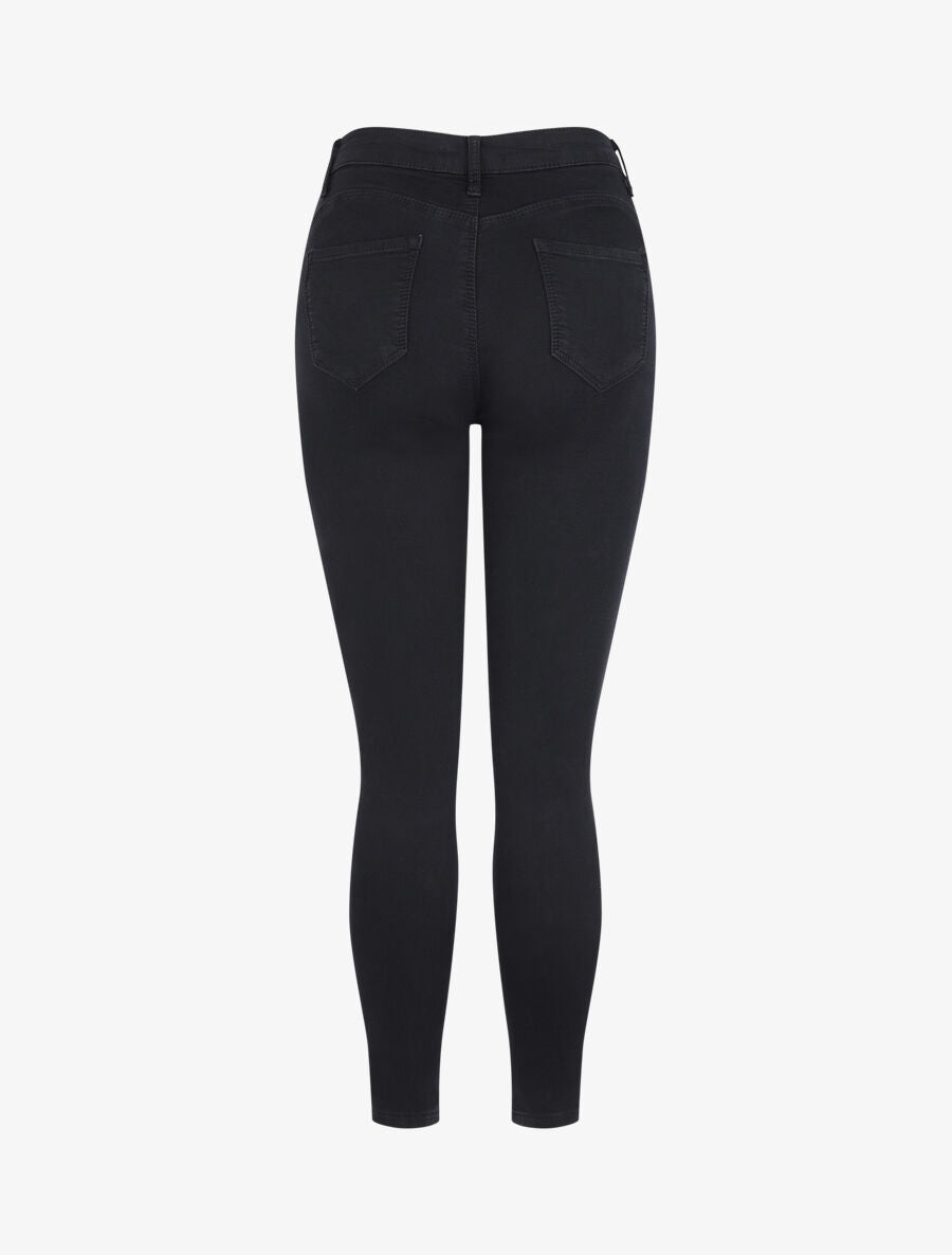 Jean skinny push up à taille basse - Noir - 2