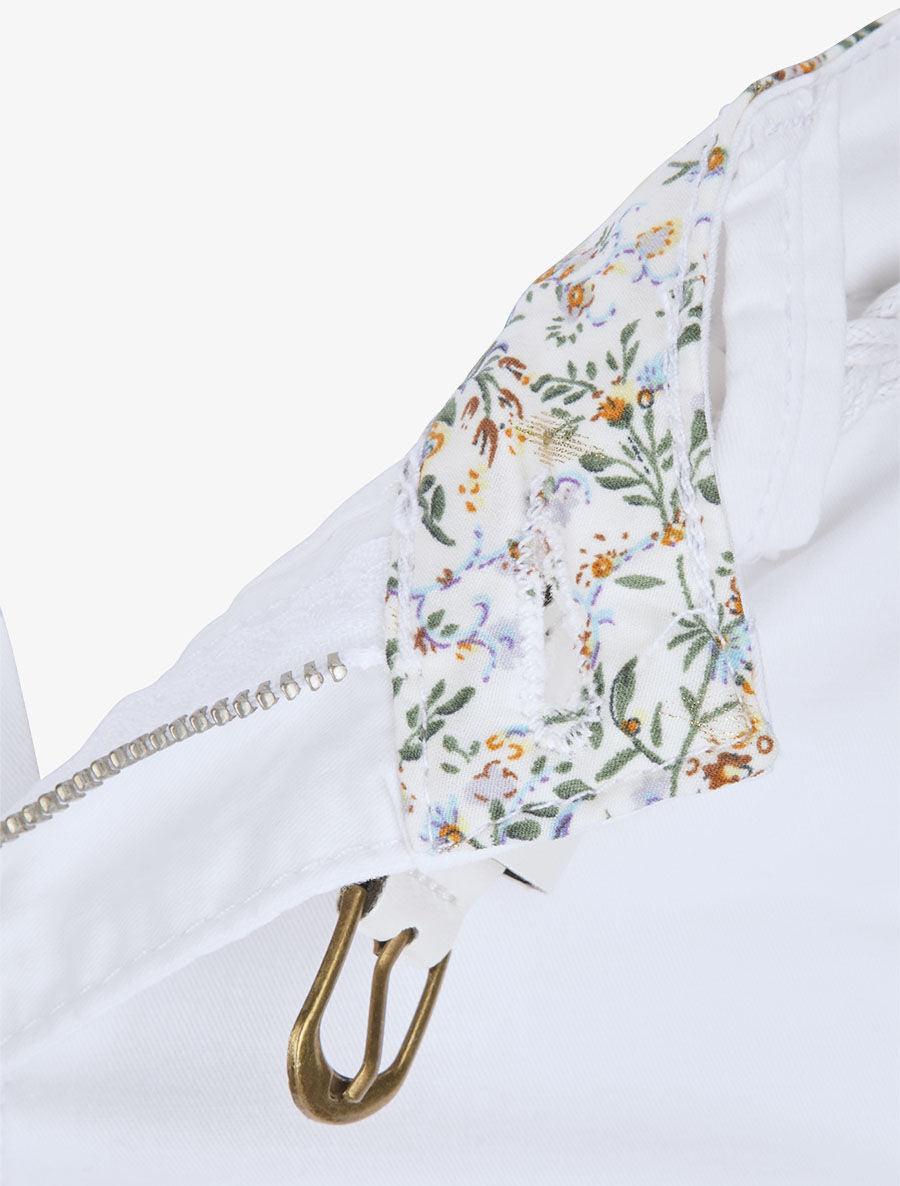 Pantalon 7/8 à revers - Blanc - 3