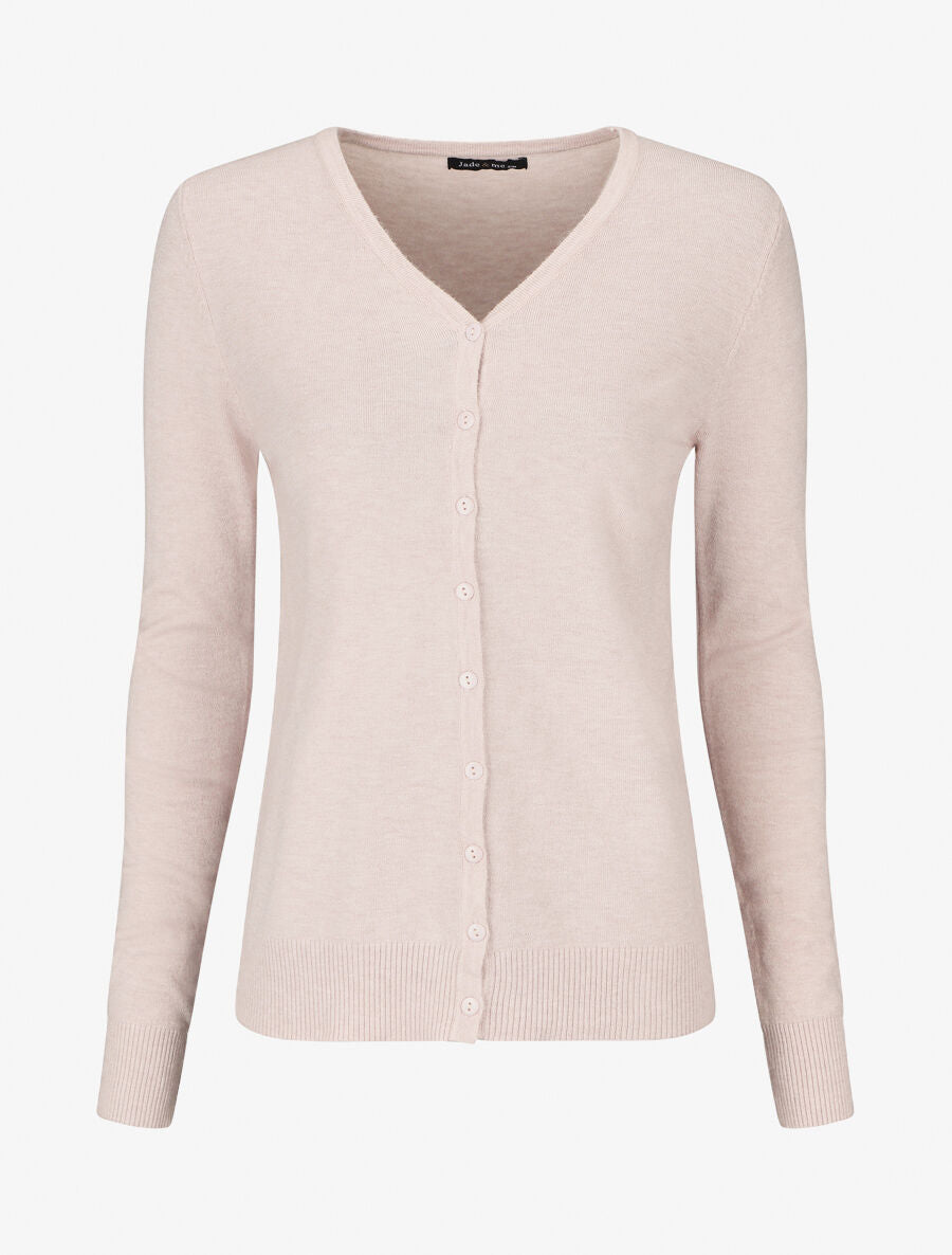 Gilet classique col V - Beige - 1