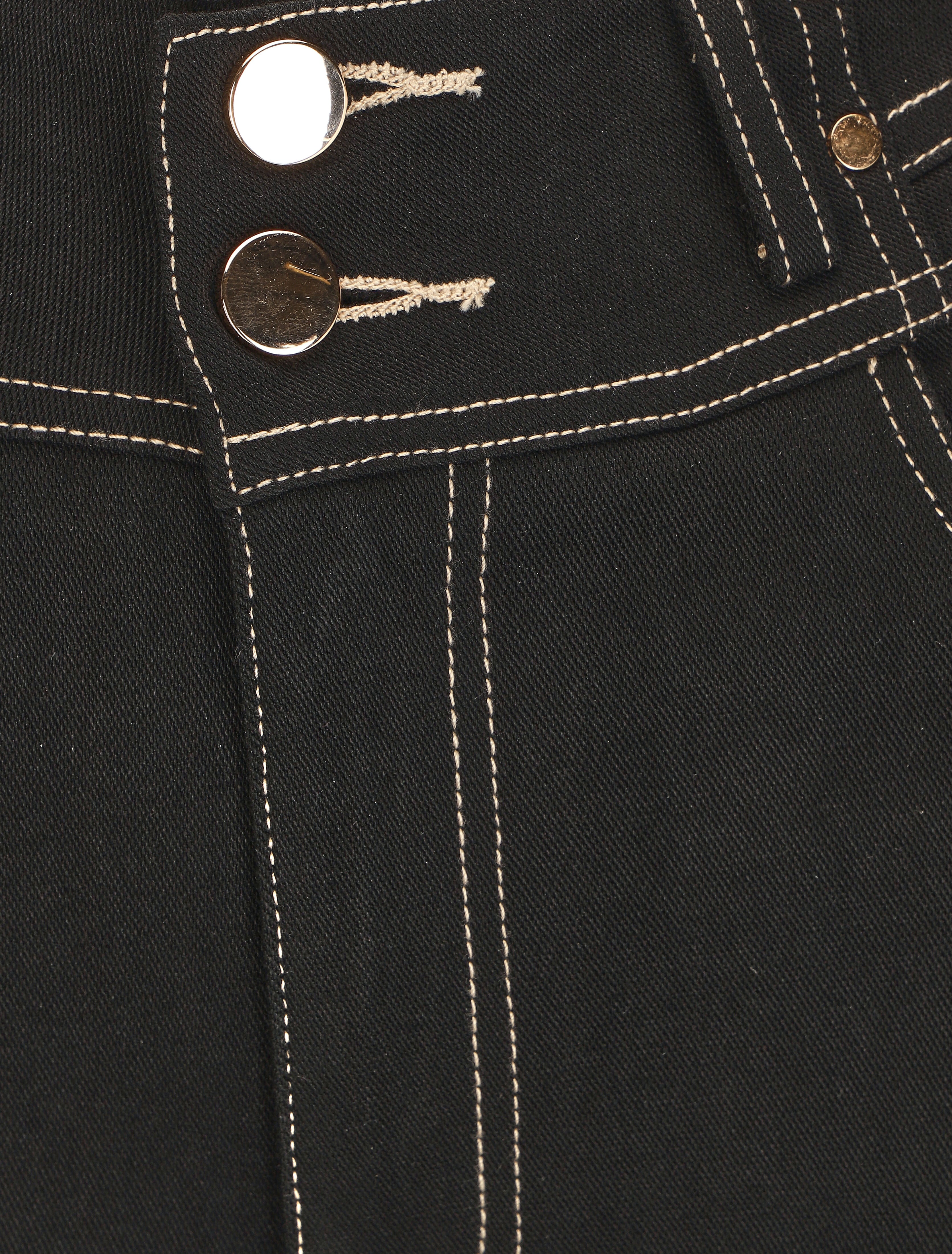 Jean slim taille haute fantaisie - Noir - 3