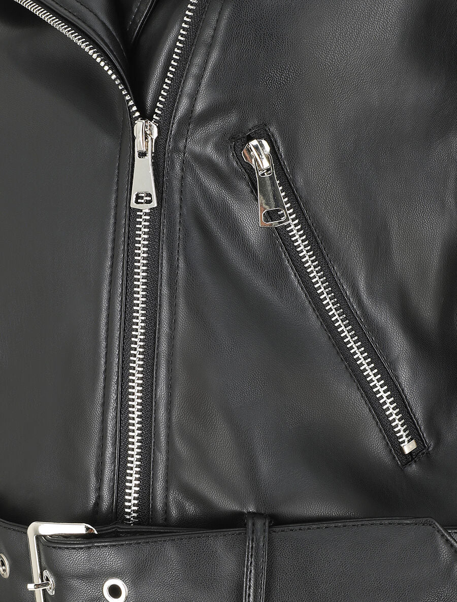 Perfecto droit en simili - Noir - 3