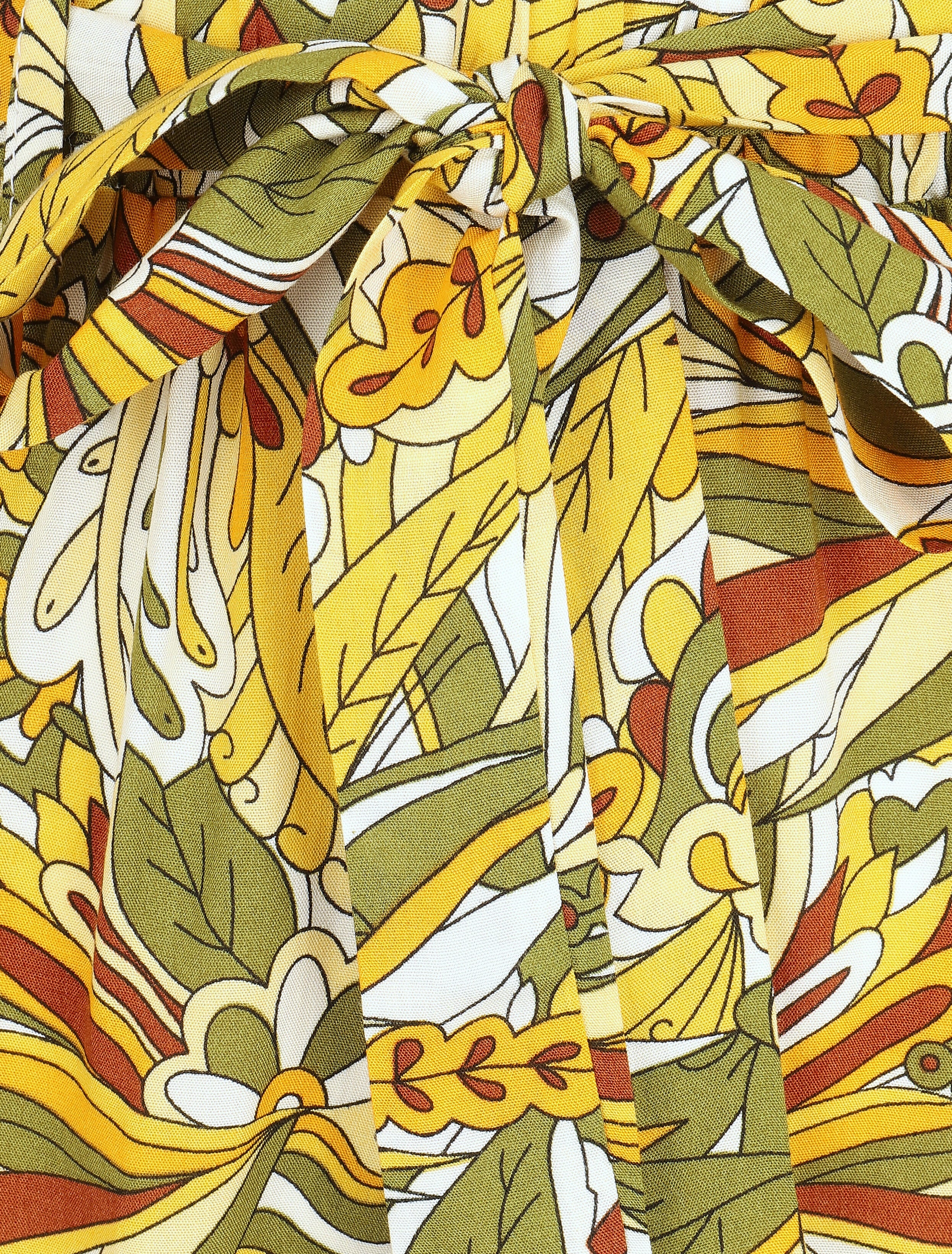 Short élastiqué imprimé mandala - Vert - 3