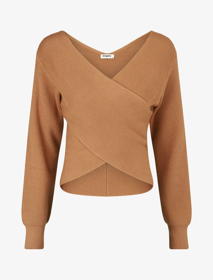 Pull cache-coeur et bas asymétrique - Camel - 1