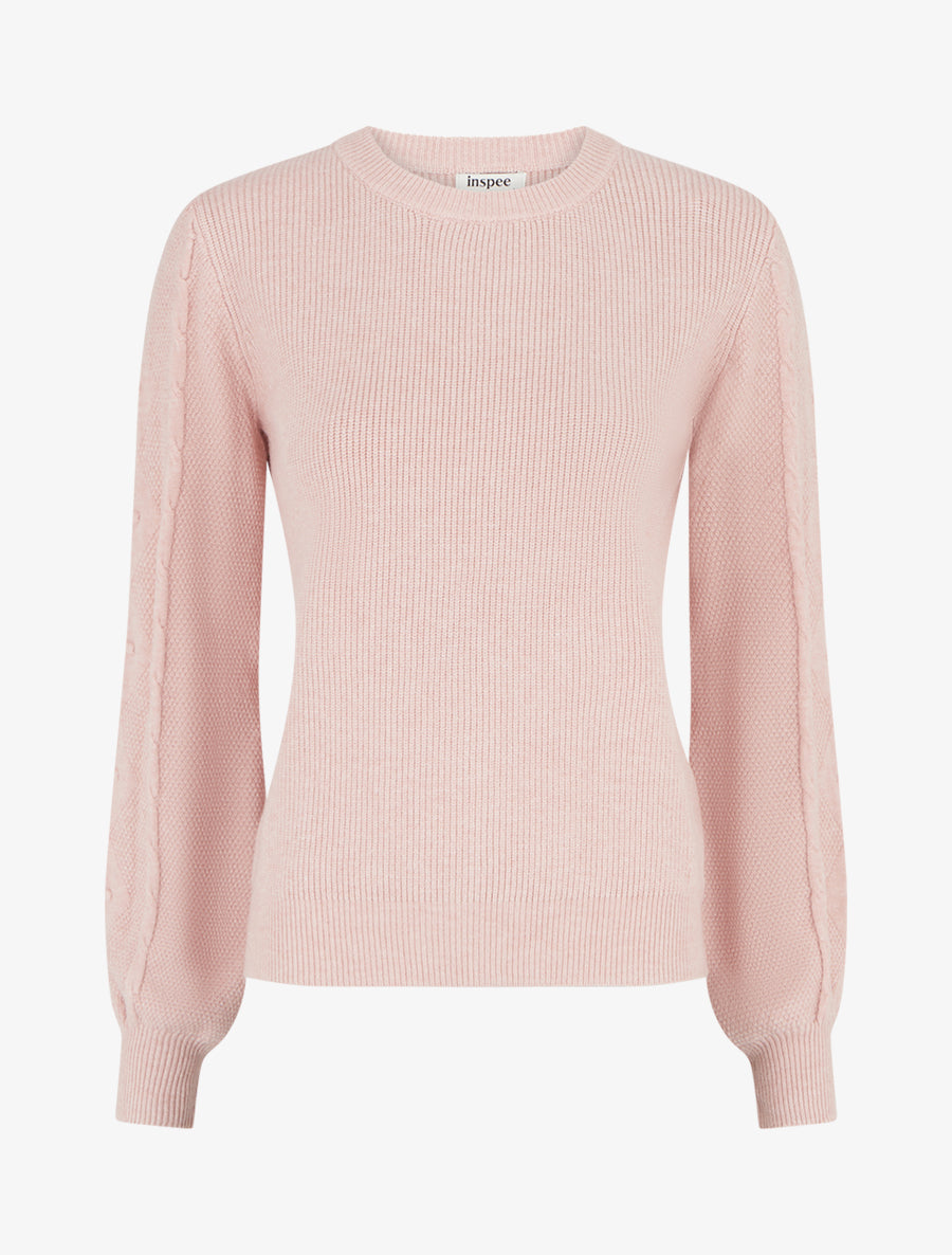 Pull droit à dos style corset - Rose - 1