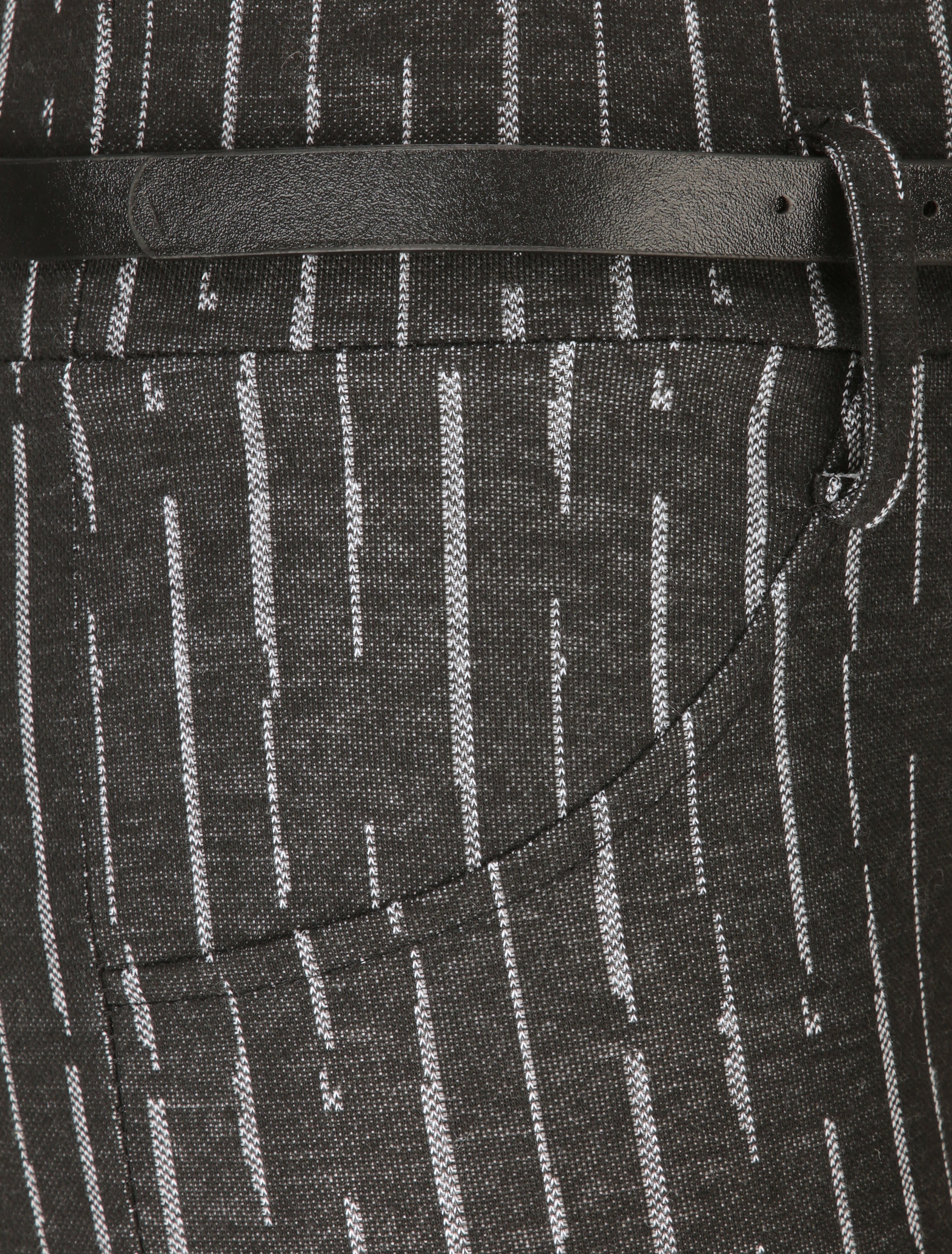 Legging à rayures stylisées - Noir - 3
