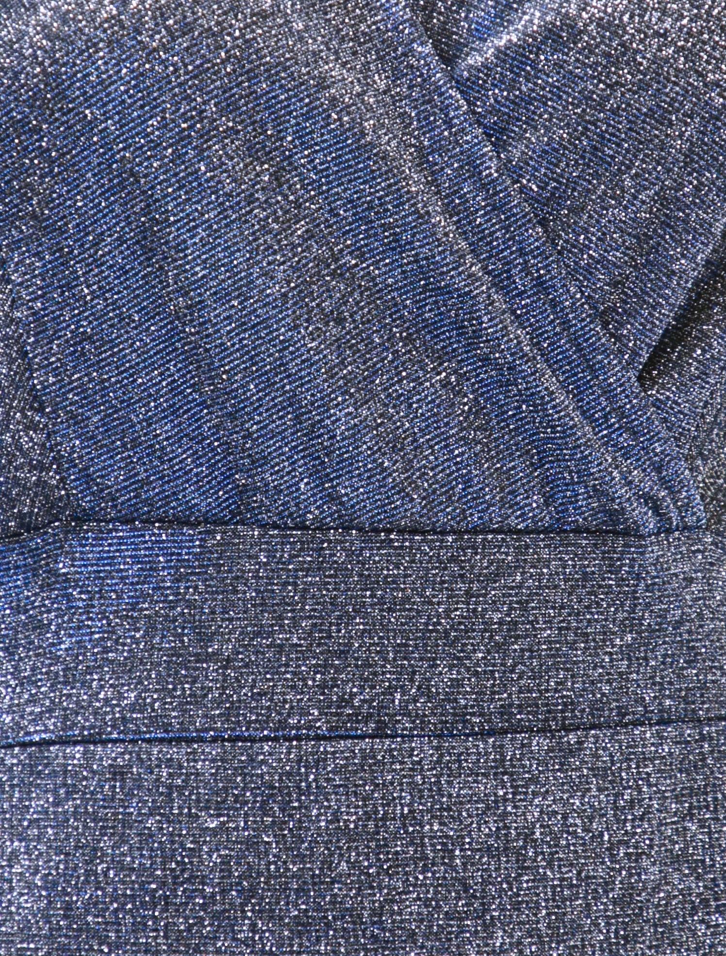 Robe longue empire à paillettes - Bleu - 3