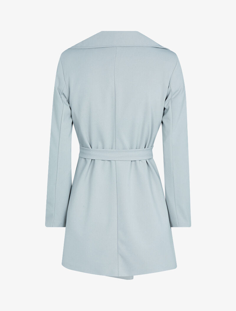 Veste style trench coat - Gris clair - 2