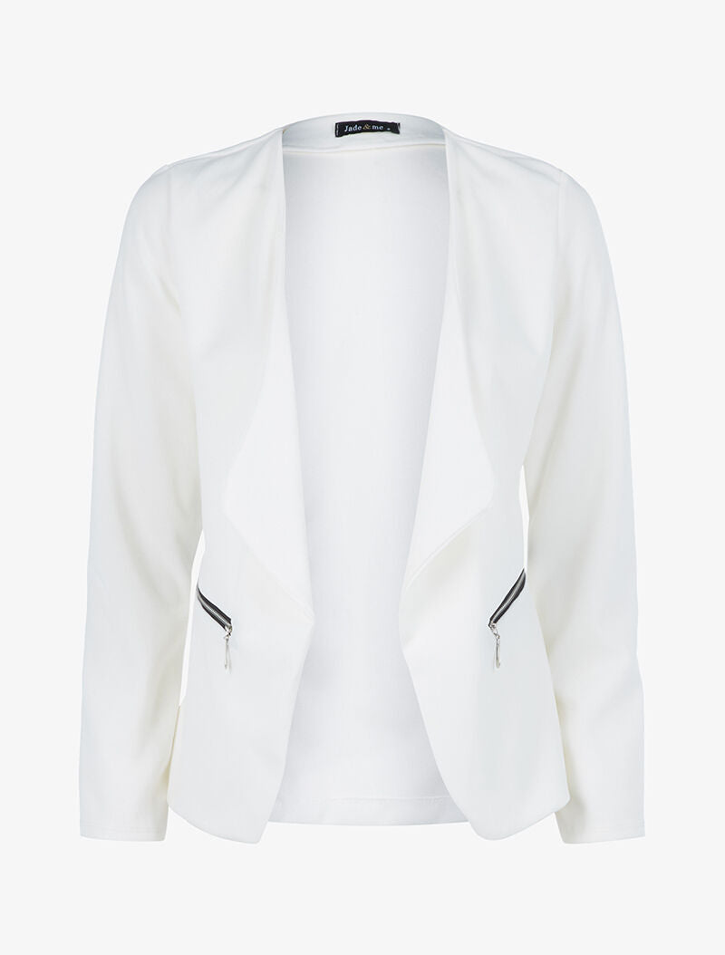 Veste à pans biseautés - Blanc - 1