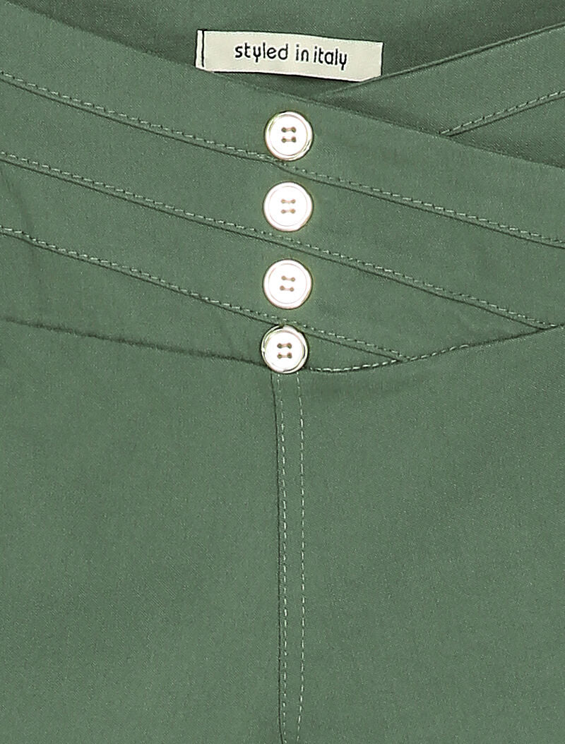 Legging taille basse à coutures stylisées - Kaki - 3