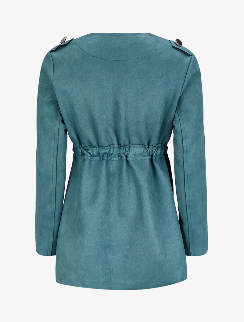 Veste en suédine à pattes d&